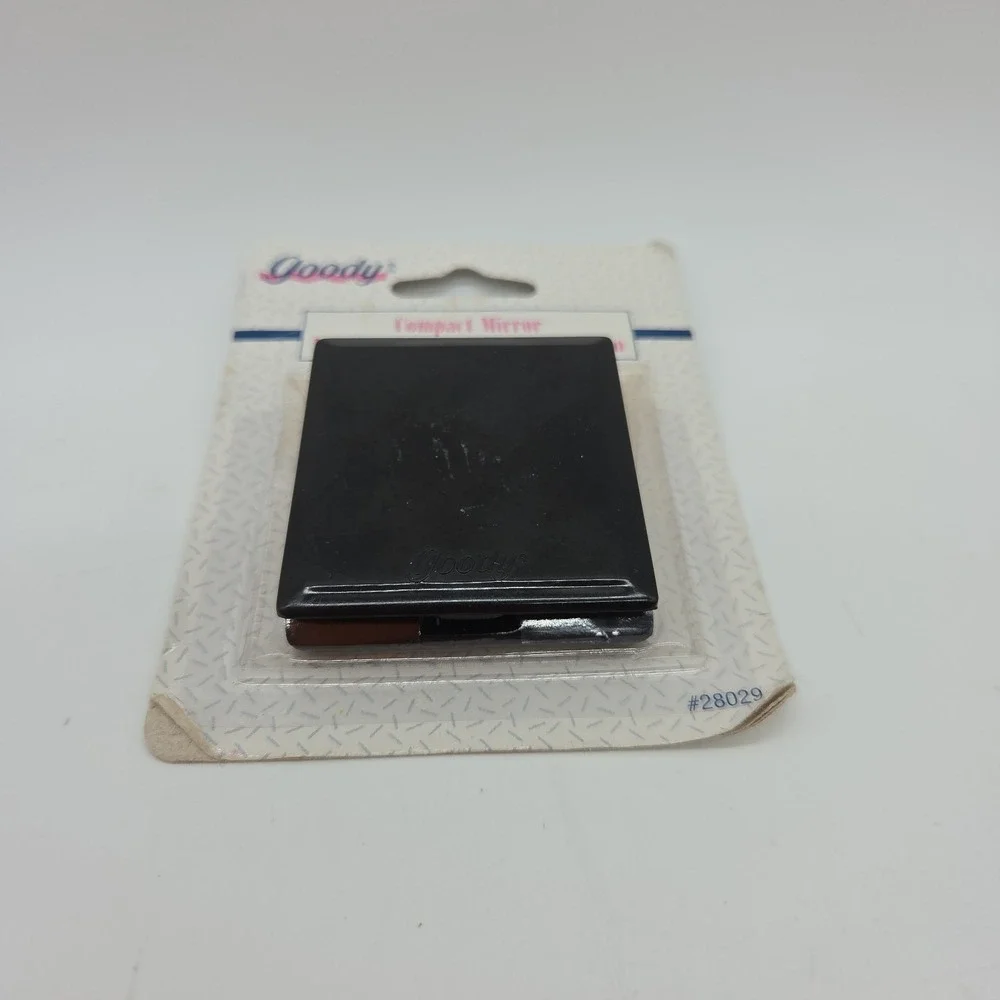 Vintage Goody Compact Mirror Faux Tortoise Vinyl Travel Pouch 1996 #28029 *READ*
